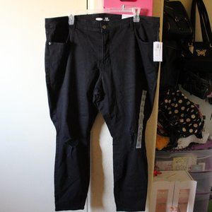 OLD NAVY ROCKSTAR HIGH RISE BLACK SKINNY JEANS